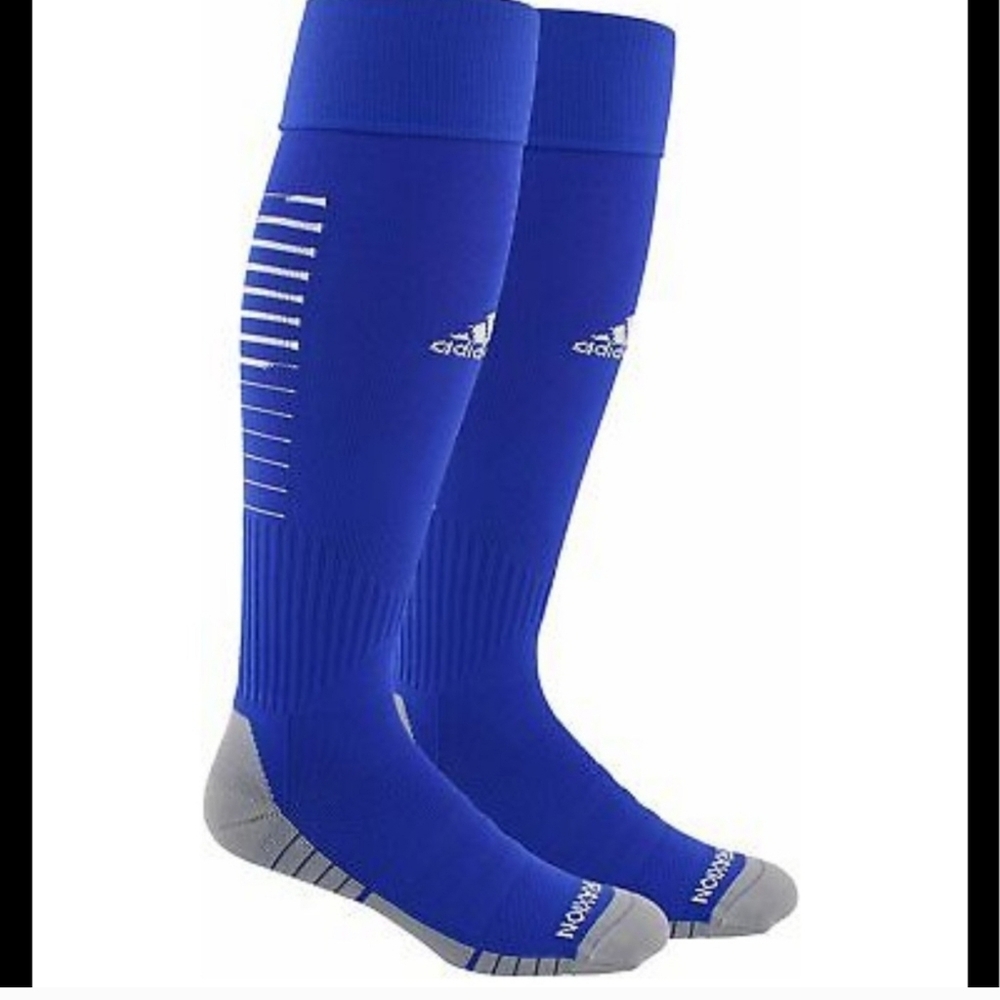 2 Adidas climalite soccer team striped compression arch and ankle size small